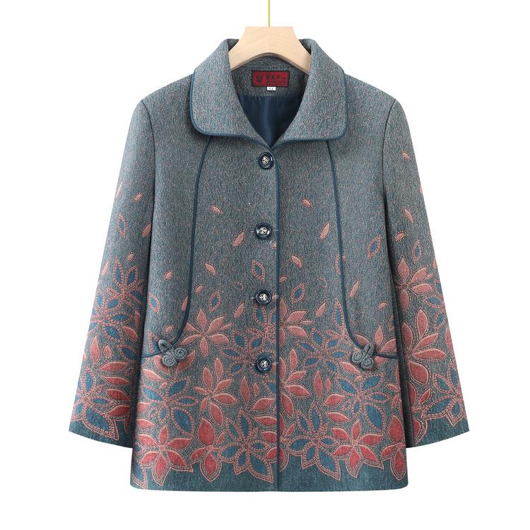 Пальто для пожилых матерей, новые осенне-зимние стили одежды для пожилых людей, кардиганы для пожилых женщин, осенний комплект с лацканами для бабушки 5XL синий
Пальто для пожилых матерей, новые осенне-зимние стили одежды для пожилых людей, кардиганы для пожилых женщин, осенний комплект с лацканами для бабушки 5XL синий