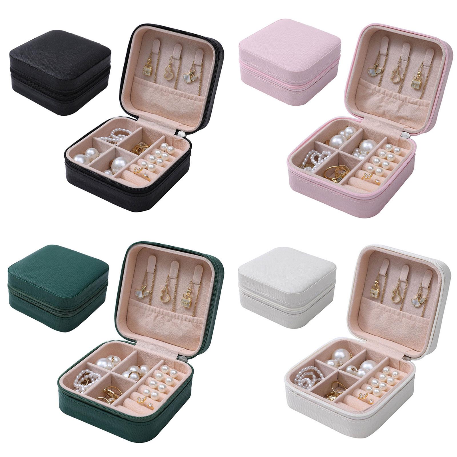 Travel Jewelry Organizer for Women Girls Leathers Single Layer Storage Box for Necklaces Earrings Bracelets Rings Cases чорний
Travel Jewelry Organizer for Women Girls Leathers Single Layer Storage Box for Necklaces Earrings Bracelets Rings Cases чорний