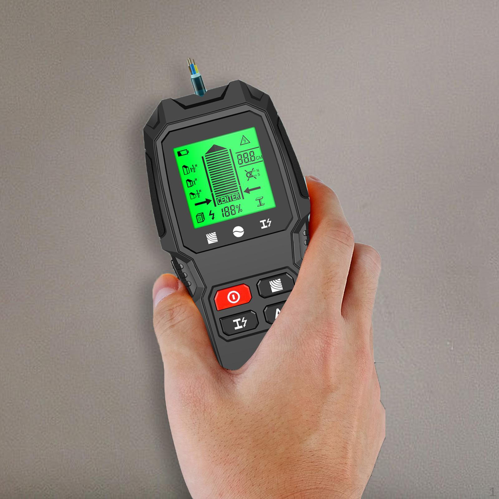 Цифровая стена для точного обнаружения стоек и труб чёрный
Цифровая стена для точного обнаружения стоек и труб чёрный