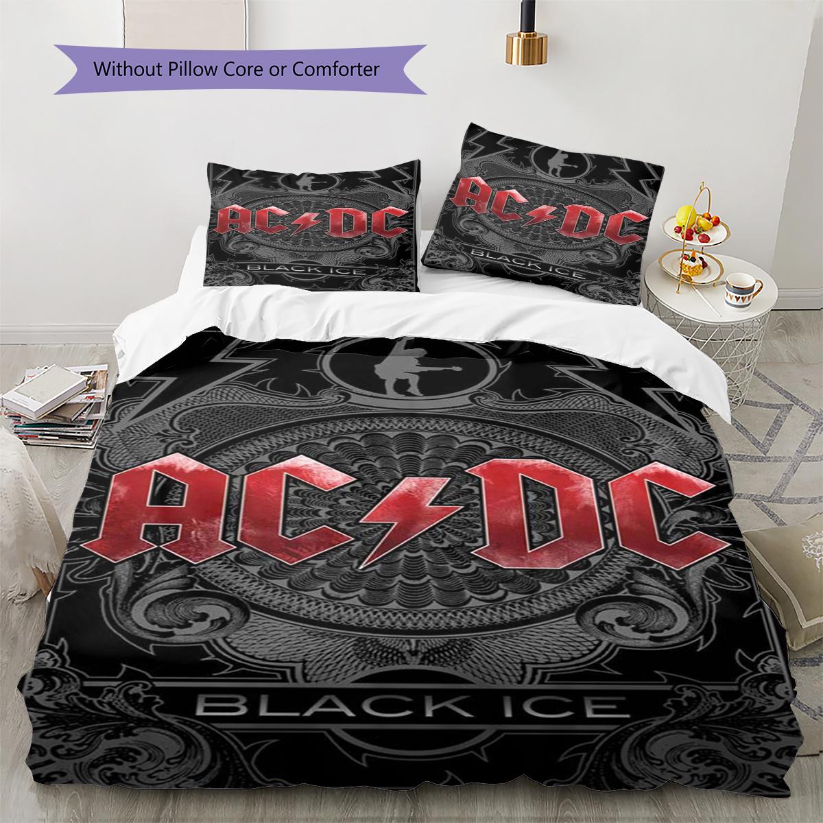 Ac-dc Music Band Pattern Bedding Quilt Set Quilt Cover Pillowcase Home Decoration Gift (1 * duvet cover + 2 * pillowcase, without core) 135x200cm
Ac-dc Music Band Pattern Bedding Quilt Set Quilt Cover Pillowcase Home Decoration Gift (1 * duvet cover + 2 * pillowcase, without core) 135x200cm