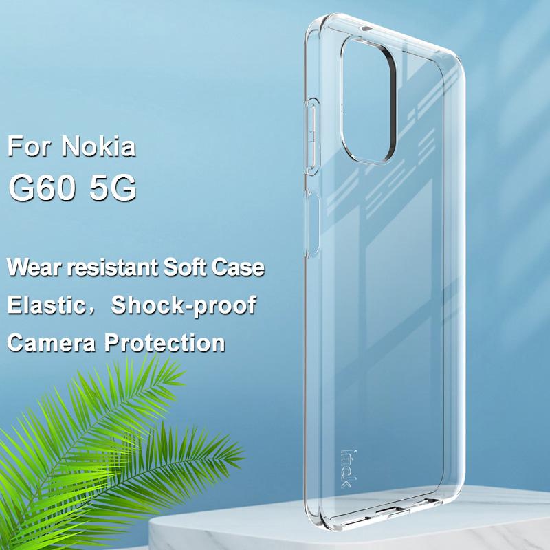 IMAK UX-5 Series for Nokia G60 5G Soft Clear TPU Cell Phone Case Anti-scratch Anti-drop Cover Transparent
IMAK UX-5 Series for Nokia G60 5G Soft Clear TPU Cell Phone Case Anti-scratch Anti-drop Cover Transparent