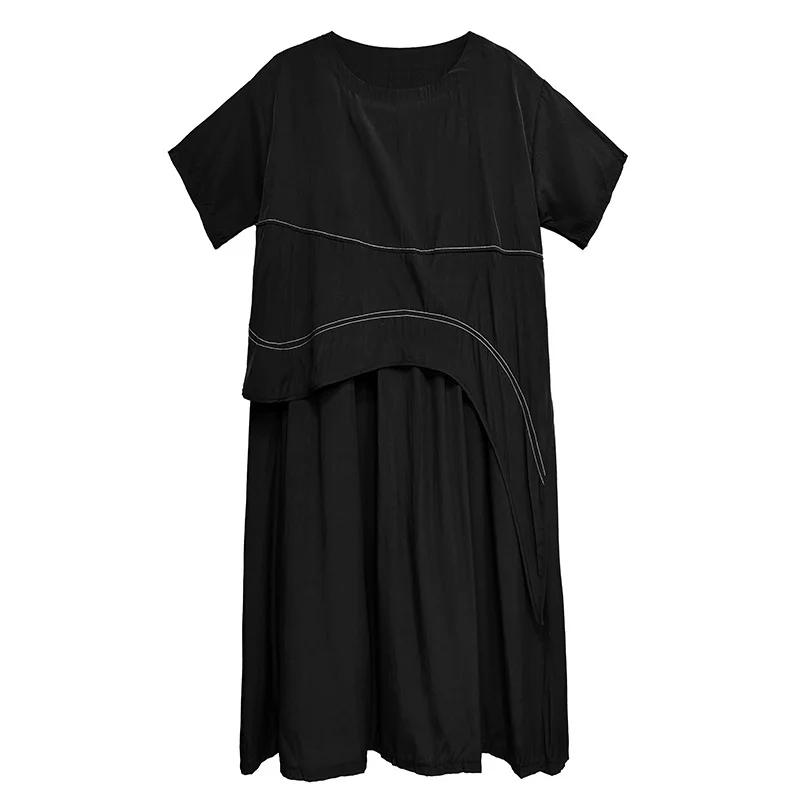 XITAO A-line O-neck Vintage Dress ZMY1380 One Size чорний
XITAO A-line O-neck Vintage Dress ZMY1380 One Size чорний