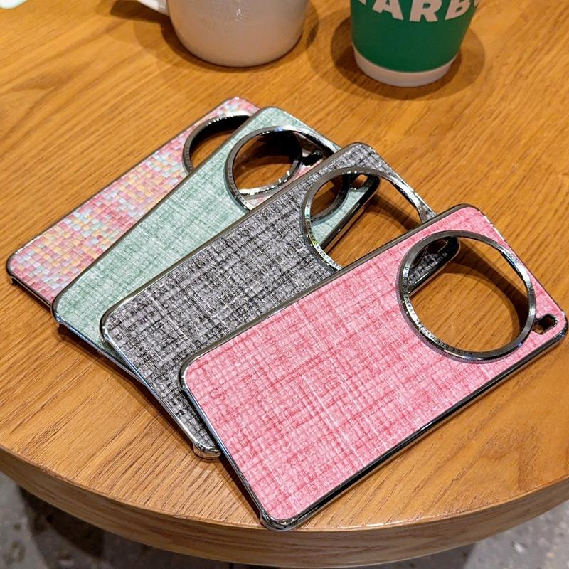 For vivo X200 Pro 5G Case Electroplating Silver Edge Woven Texture PU Leather+PC Phone Cover Green
For vivo X200 Pro 5G Case Electroplating Silver Edge Woven Texture PU Leather+PC Phone Cover Green