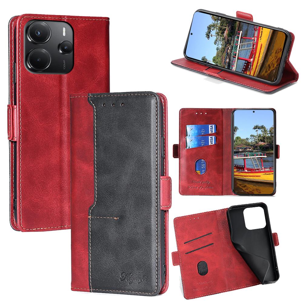 For Xiaomi Redmi Note 14 4G (164.84mm) Case Contrast Color Wallet Leather Phone Cover Black+Red
For Xiaomi Redmi Note 14 4G (164.84mm) Case Contrast Color Wallet Leather Phone Cover Black+Red