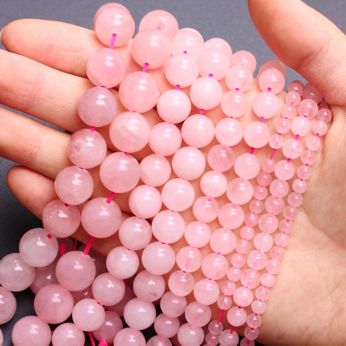DIY Jewelry Making Pink Natural Stone Necklace Keychain 15-40Pcs 4/6/8/10/12mm Loose Beads Handmade Round Random Color Material
DIY Jewelry Making Pink Natural Stone Necklace Keychain 15-40Pcs 4/6/8/10/12mm Loose Beads Handmade Round Random Color Material
