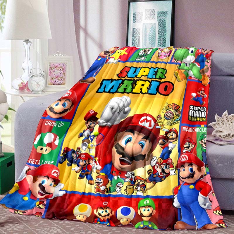 Super Mario Print Blanket Warm Comfortable Flannel Blanket for Bedrooms, Sofas, Beds, Chairs, Picnics, Travel -LXR38 75x90cm
Super Mario Print Blanket Warm Comfortable Flannel Blanket for Bedrooms, Sofas, Beds, Chairs, Picnics, Travel -LXR38 75x90cm