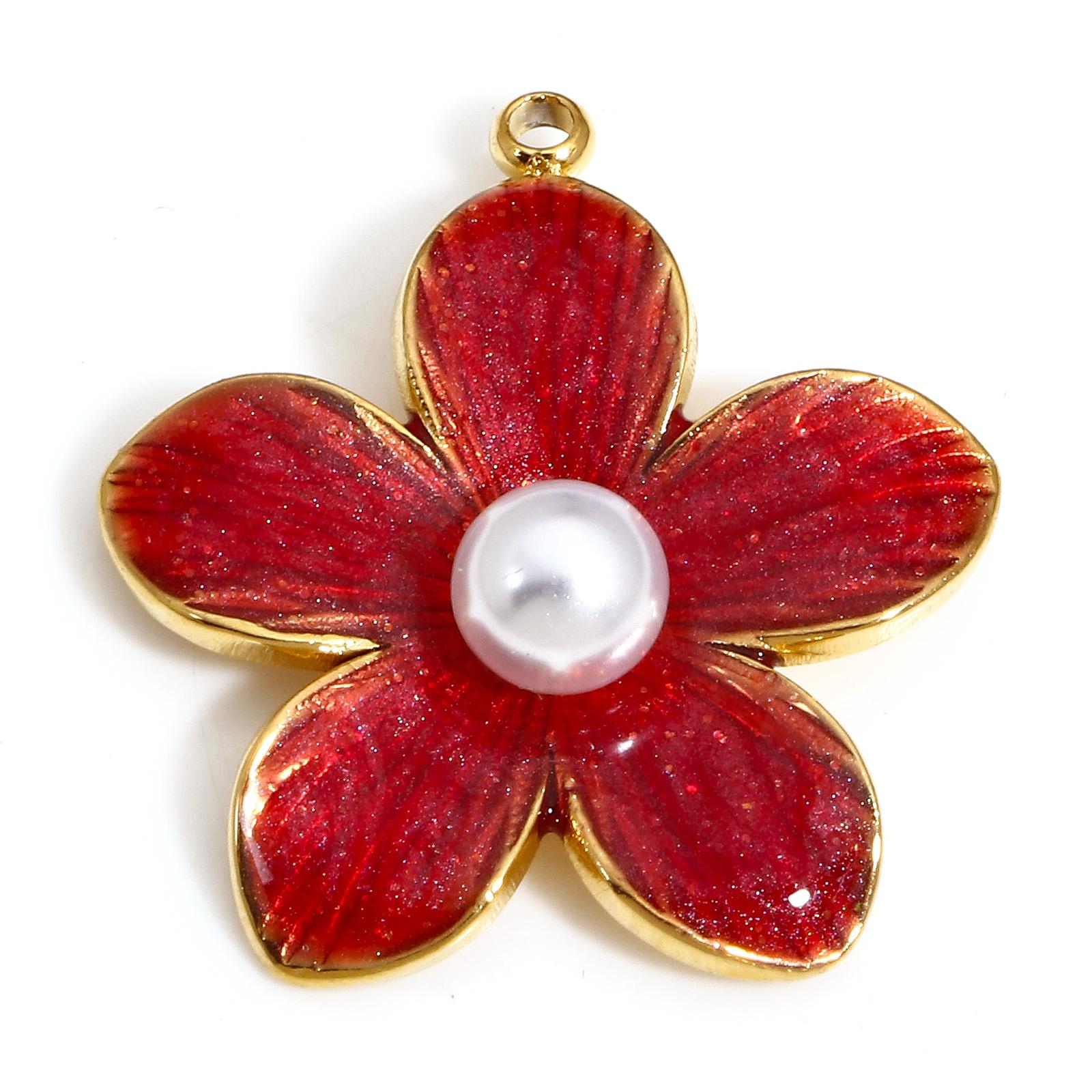 1 Piece 304 Stainless Steel Pastoral Style Charms Gold Plated Multicolor Flower Enamel Pendants For DIY Necklace Jewelry Making червоний
1 Piece 304 Stainless Steel Pastoral Style Charms Gold Plated Multicolor Flower Enamel Pendants For DIY Necklace Jewelry Making червоний