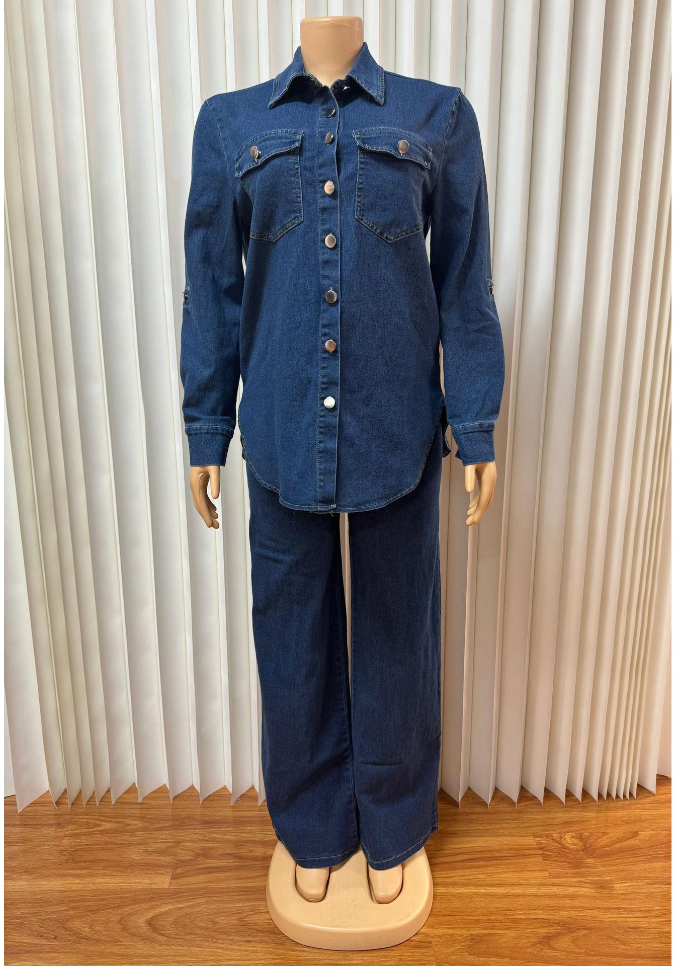 European American Women s Lapel Pocket Cardigan Top & Straight Leg Pants Set XXL синий
European American Women s Lapel Pocket Cardigan Top & Straight Leg Pants Set XXL синий