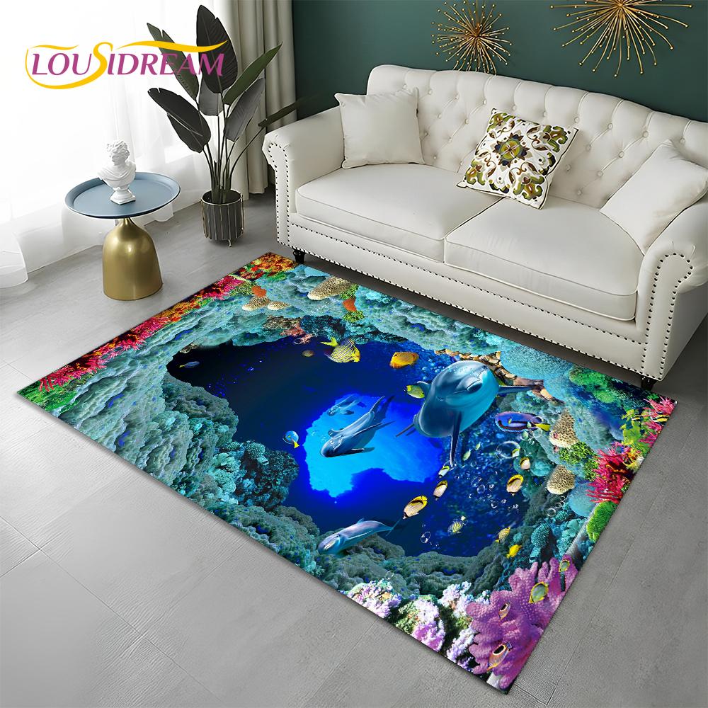 3D-ілюзія Мрія Підводний світ Морське дно Килимок для дому Вітальня Спальня Диван Придверний килимок Декор, килимок Нековзкий килимок 40x60cm
3D-ілюзія Мрія Підводний світ Морське дно Килимок для дому Вітальня Спальня Диван Придверний килимок Декор, килимок Нековзкий килимок 40x60cm