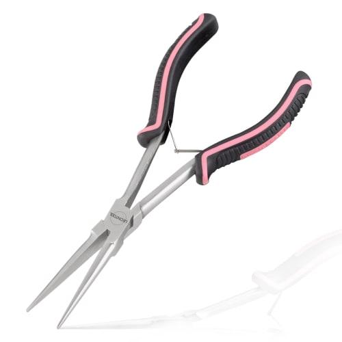 LEONTOOL Extra-Fine Long Nose Pliers, Long Nose, No Serrated, Long Reach, Fine Tip Pliers, Pink, Women s Size, Spring-Loaded, Compact, Miniature, Ligh
LEONTOOL Extra-Fine Long Nose Pliers, Long Nose, No Serrated, Long Reach, Fine Tip Pliers, Pink, Women s Size, Spring-Loaded, Compact, Miniature, Ligh