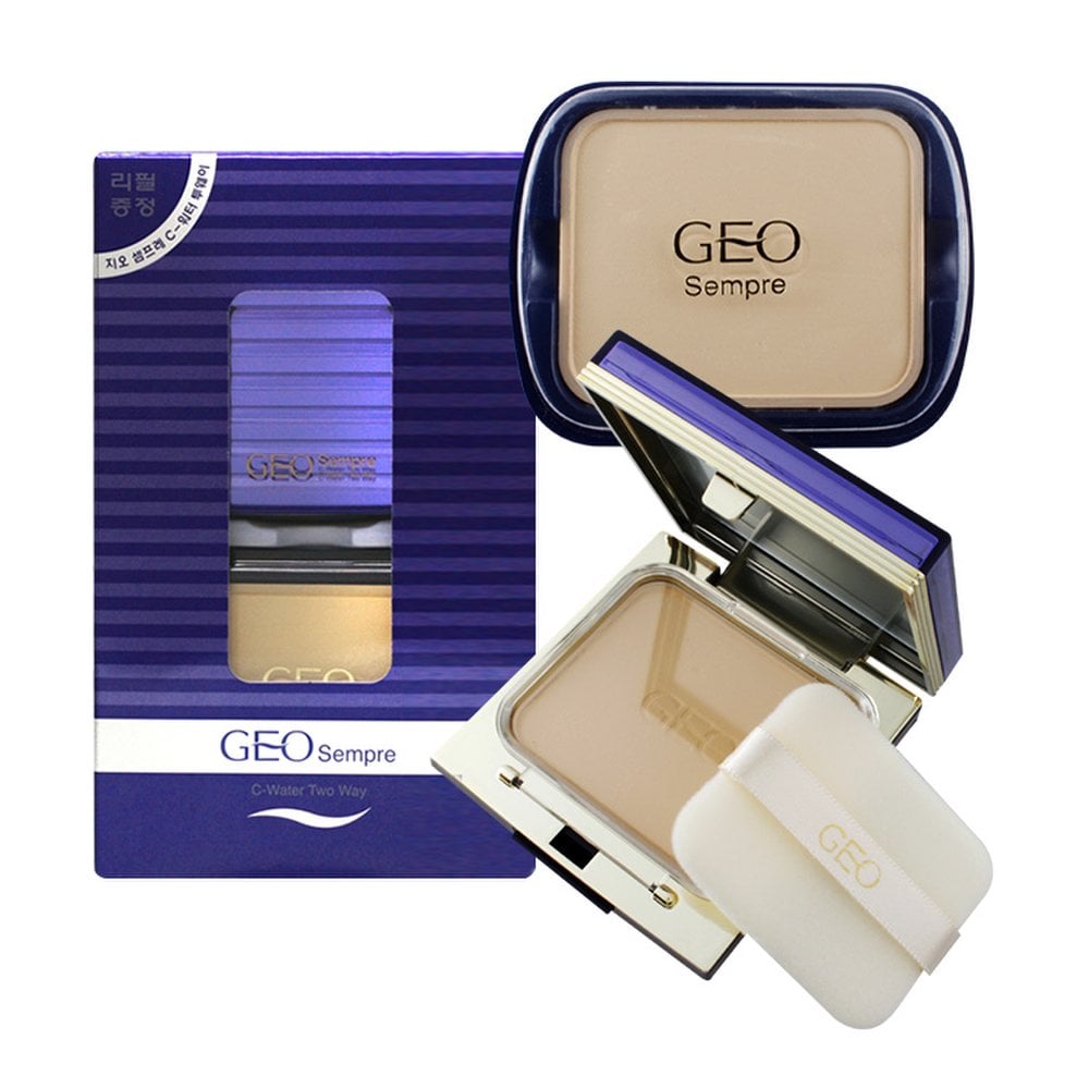 GEO SEMPRE C-Water Two Way (+Refill) / 21.23.25 Twin Cake (Main Product 10.5g + Refill 10.5g) Geo Sempre Twin Bright Beige
GEO SEMPRE C-Water Two Way (+Refill) / 21.23.25 Twin Cake (Main Product 10.5g + Refill 10.5g) Geo Sempre Twin Bright Beige