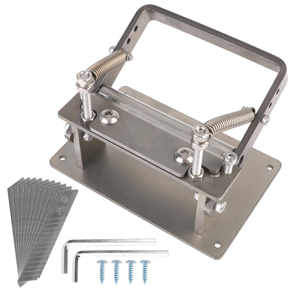 С 10 лезвиями, кожаный разделитель, истончающий кожу, инструмент для резки ремня, устройство для очистки кожи, практичное, регулируемое Silver
С 10 лезвиями, кожаный разделитель, истончающий кожу, инструмент для резки ремня, устройство для очистки кожи, практичное, регулируемое Silver