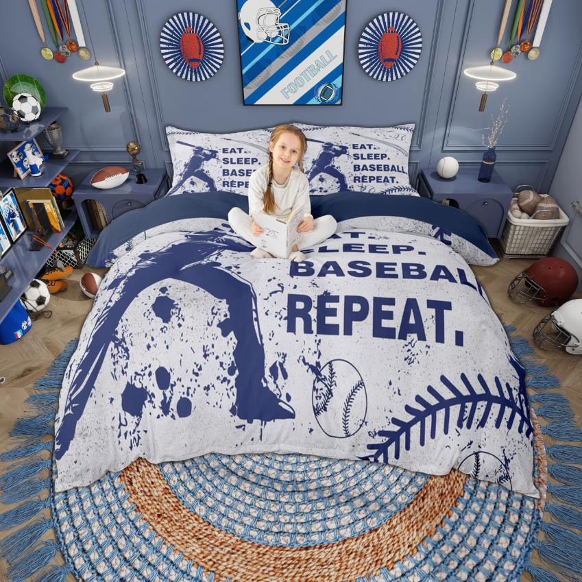 Comforter Homewish Boys Sports Baseball Soccer Basketball Football Hockey Set Gray Navy Blue Bedding Set Comforter (quilt)-EU Single(135*200cm)3pcs
Comforter Homewish Boys Sports Baseball Soccer Basketball Football Hockey Set Gray Navy Blue Bedding Set Comforter (quilt)-EU Single(135*200cm)3pcs