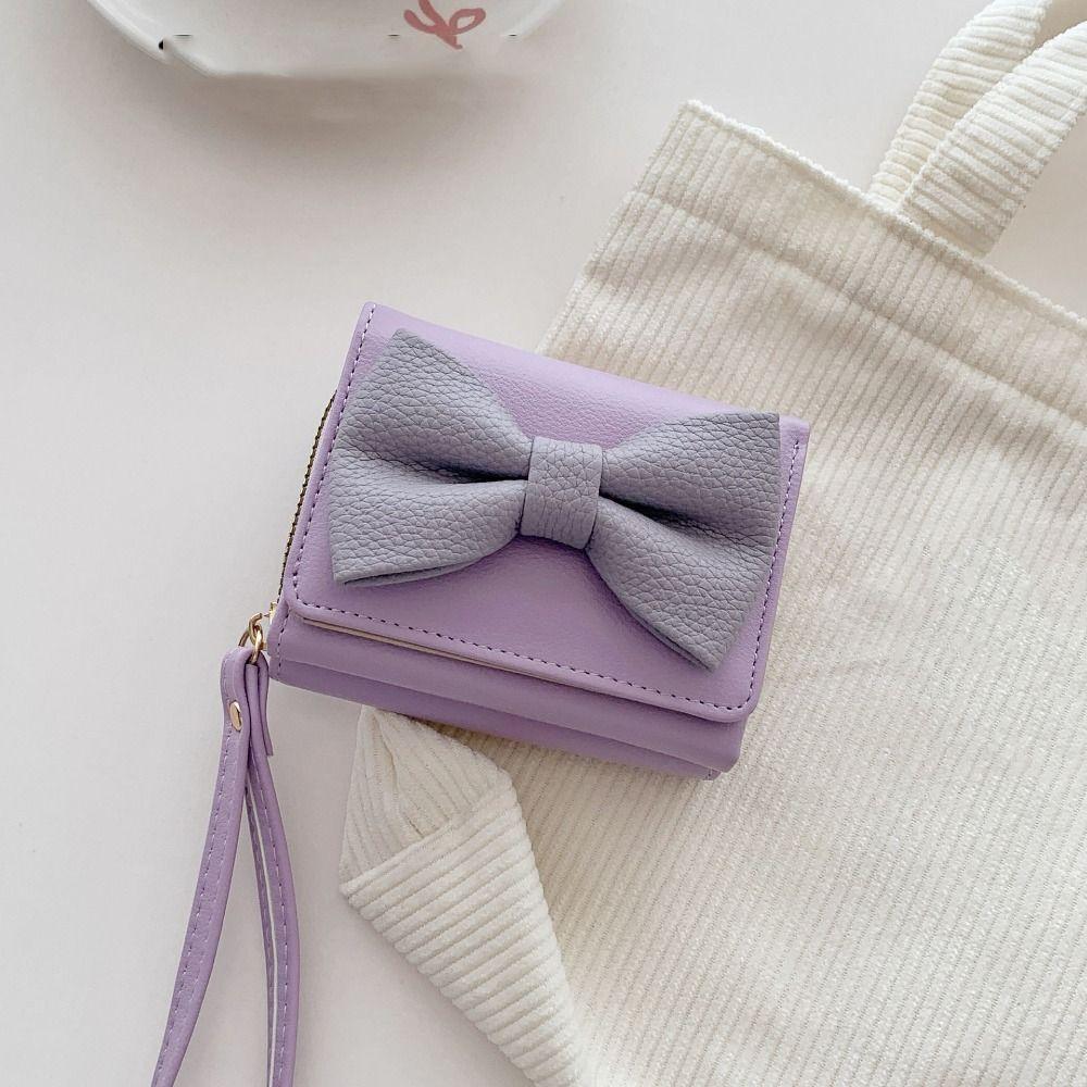 Multifunctional Triple Fold Wallet Korean Style Clutch Bag Sweet Bow Short Wallet Girls чорний
Multifunctional Triple Fold Wallet Korean Style Clutch Bag Sweet Bow Short Wallet Girls чорний