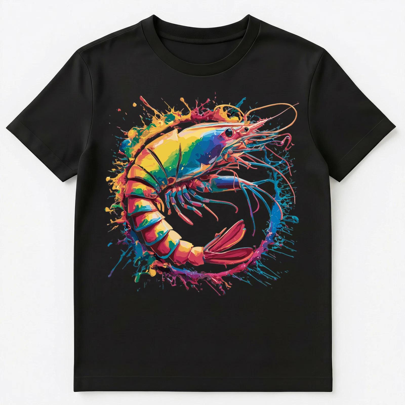 Colorful Paint Splash Prawn Shrimp Art Graphic Unisex T-Shirt S
Colorful Paint Splash Prawn Shrimp Art Graphic Unisex T-Shirt S