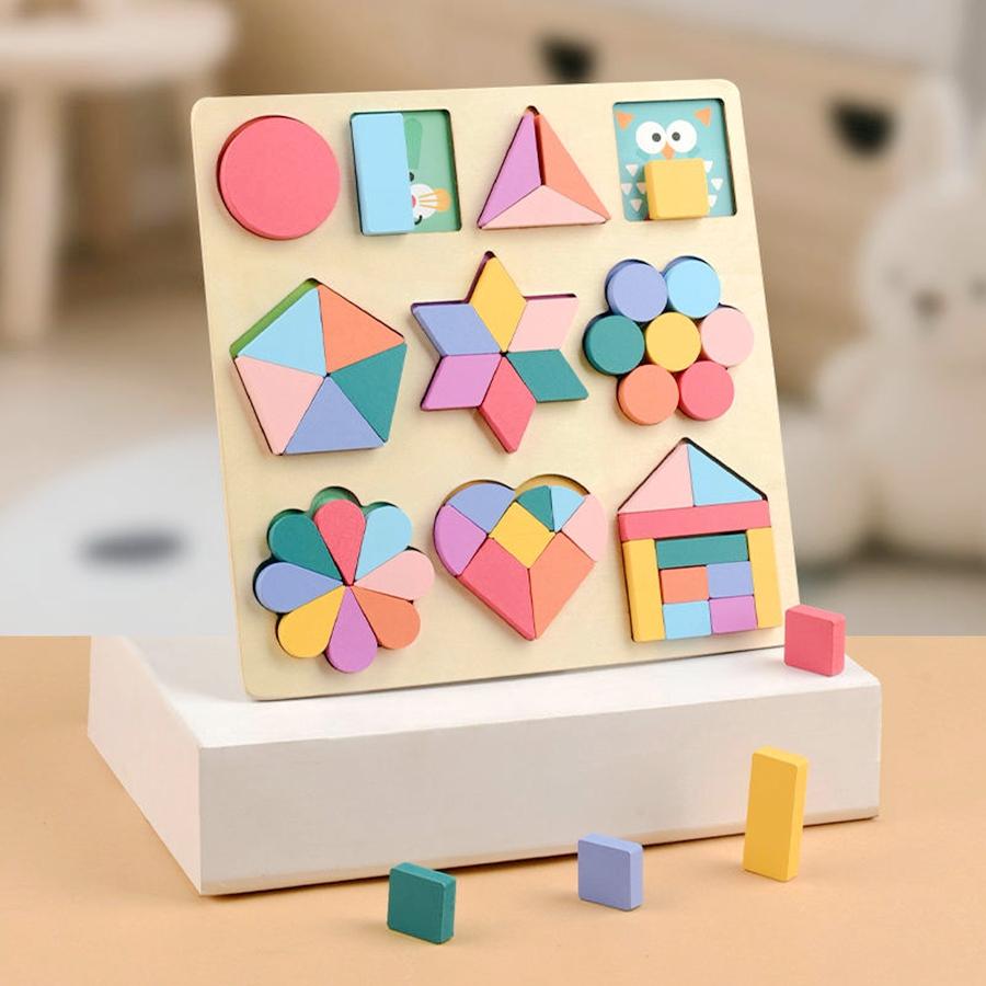 Wooden 3D Geometric Shape Matching Learning Toy Montessori Colorful DIY Jigsaw Logical Intelligence Party Graphic Game For Kids
Wooden 3D Geometric Shape Matching Learning Toy Montessori Colorful DIY Jigsaw Logical Intelligence Party Graphic Game For Kids