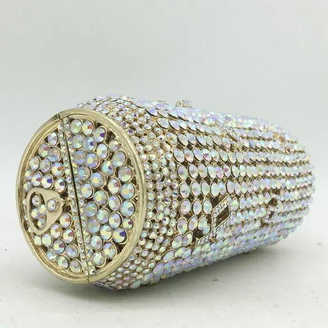 Boutique De FGG Fashion Stylish Beer Can Shape Crystal Clutch Evening Bags Women Formal Party Cocktail Purses and Handbags Mini Sizee
Boutique De FGG Fashion Stylish Beer Can Shape Crystal Clutch Evening Bags Women Formal Party Cocktail Purses and Handbags Mini Sizee