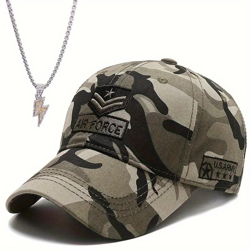 2pcs Men s Women s Baseball Cap Necklace Set Embroidered Mesh Cap Couple Sun Hat with Lightning Necklace Fashion Casual Camouflage Military Cap камуфляжний
2pcs Men s Women s Baseball Cap Necklace Set Embroidered Mesh Cap Couple Sun Hat with Lightning Necklace Fashion Casual Camouflage Military Cap камуфляжний