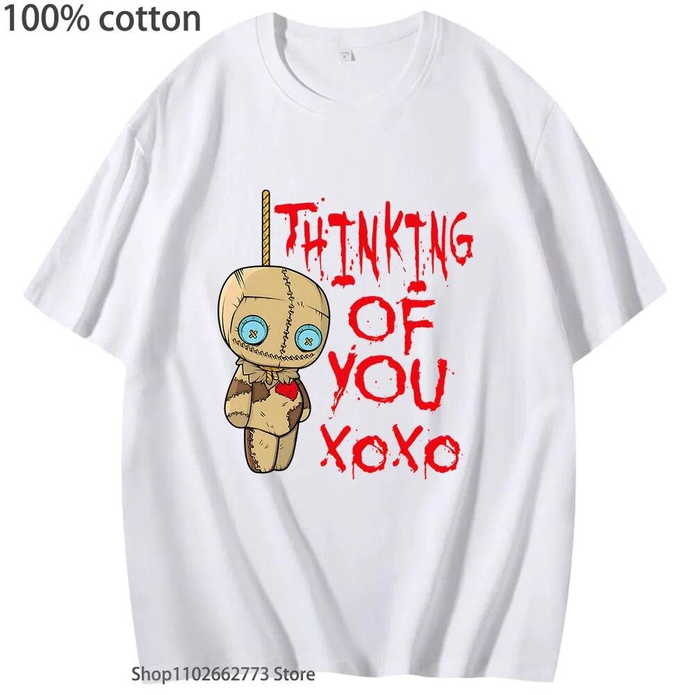 Забавные детские футболки вуду для унисекс, футболки с рисунком «Думаю о тебе», футболка из 100% хлопка с короткими рукавами, летняя одежда унисекс, топ Kpop
Забавные детские футболки вуду для унисекс, футболки с рисунком «Думаю о тебе», футболка из 100% хлопка с короткими рукавами, летняя одежда унисекс, топ Kpop