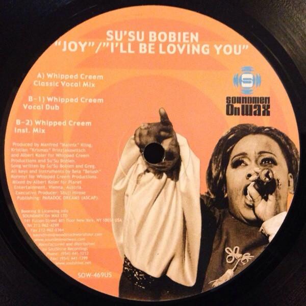 12inch Record SU SU BOBIEN - Joy / I ll Be Loving You SOW469 Soundmen On Wax 2003 US Dance & Electronica Used
12inch Record SU SU BOBIEN - Joy / I ll Be Loving You SOW469 Soundmen On Wax 2003 US Dance & Electronica Used