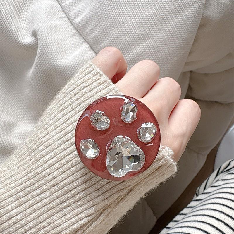 Diamond Cat Claw Solid Color Ring Round Korean Telescopic Phone Airbag Bracket Adhesive Small Girl Decoration
Diamond Cat Claw Solid Color Ring Round Korean Telescopic Phone Airbag Bracket Adhesive Small Girl Decoration
