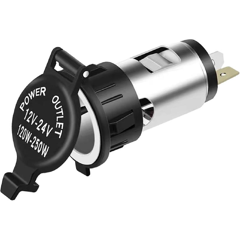 1PC Cigarette Lighter Socket, 12V Car Cigarette Lighter Adapter Power Socket with Extension Cable, Universal Waterproof Power Outlet Socket 1PCS
1PC Cigarette Lighter Socket, 12V Car Cigarette Lighter Adapter Power Socket with Extension Cable, Universal Waterproof Power Outlet Socket 1PCS