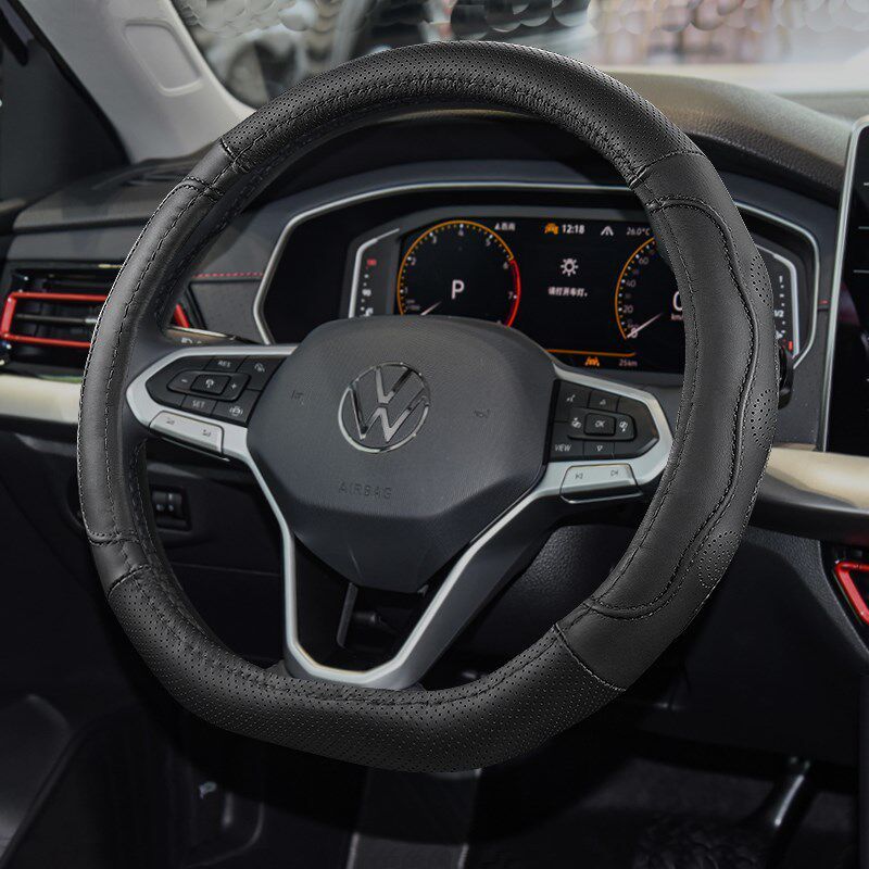 Volkswagen Tharu/Teramont X Lamando/Viloran X Special All-Season Leather Car Steering Wheel Cover with 3D Breathable Grip Cowhide Three-Dimensional Model--All Black--D Type
Volkswagen Tharu/Teramont X Lamando/Viloran X Special All-Season Leather Car Steering Wheel Cover with 3D Breathable Grip Cowhide Three-Dimensional Model--All Black--D Type