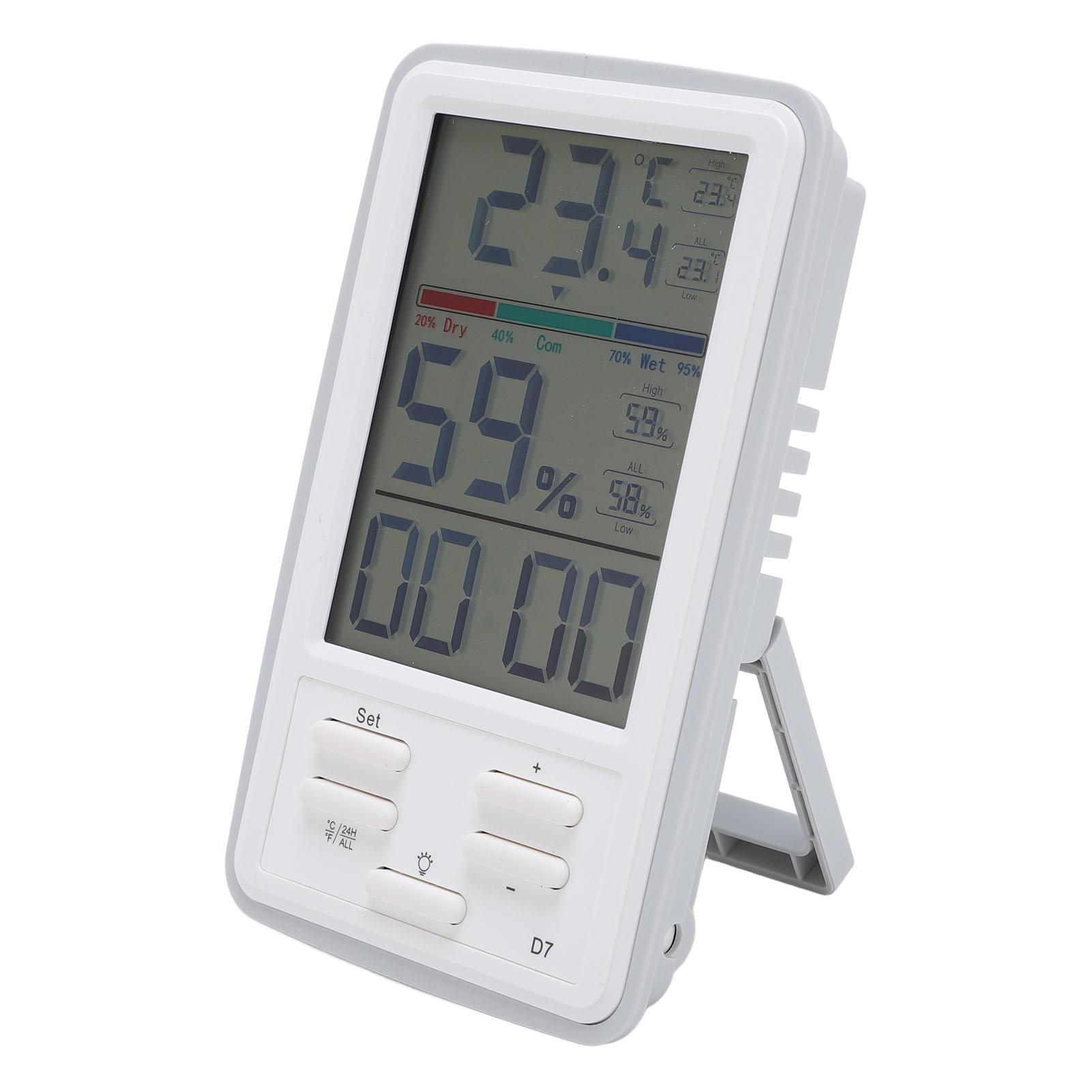 Digital Indoor Hygrometer Thermometer Temperature Humidity Meter with Backlit for Home Lab
Digital Indoor Hygrometer Thermometer Temperature Humidity Meter with Backlit for Home Lab