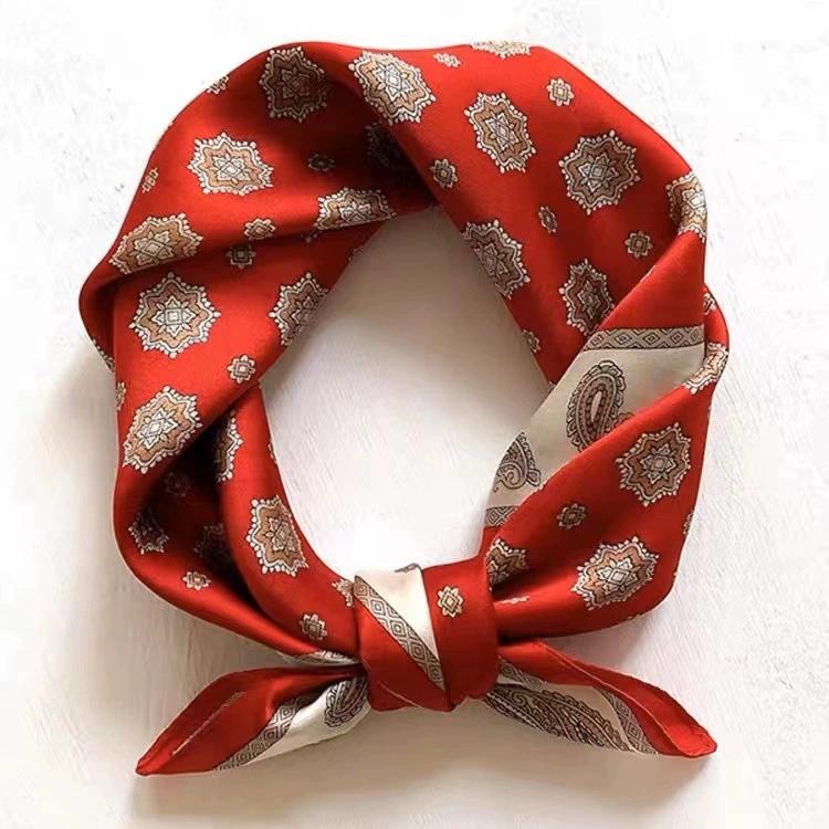 53CM Red Square 100% Silk Scarf For Holiday Small Head Neck Hijab Women Kerchief High Quality Silk Bandana Scarves 53x53cm
53CM Red Square 100% Silk Scarf For Holiday Small Head Neck Hijab Women Kerchief High Quality Silk Bandana Scarves 53x53cm
