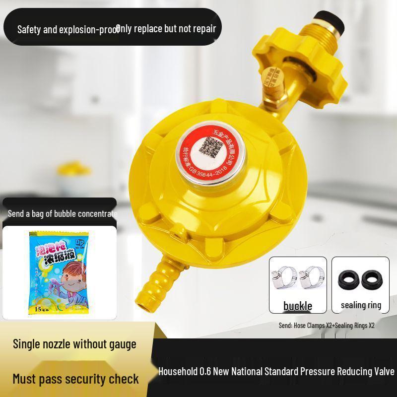 Enhanced Pressure Reducing Valve: Upgraded, Thickened 0.6, Explosion-Proof, Self-Closing Liquefied Gas Safety Valve
Enhanced Pressure Reducing Valve: Upgraded, Thickened 0.6, Explosion-Proof, Self-Closing Liquefied Gas Safety Valve