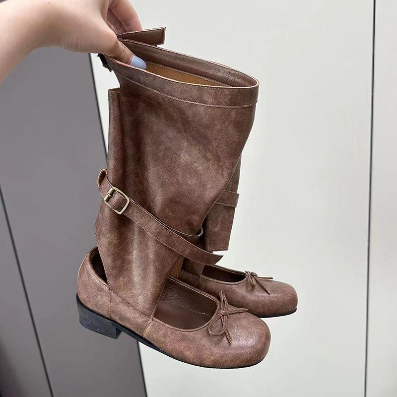 Корейский нишевый дизайн крутые ботинки детские 2025 новые летние балетные ботинки-плиссе со сборками средней высоты 40 коричневый
Корейский нишевый дизайн крутые ботинки детские 2025 новые летние балетные ботинки-плиссе со сборками средней высоты 40 коричневый