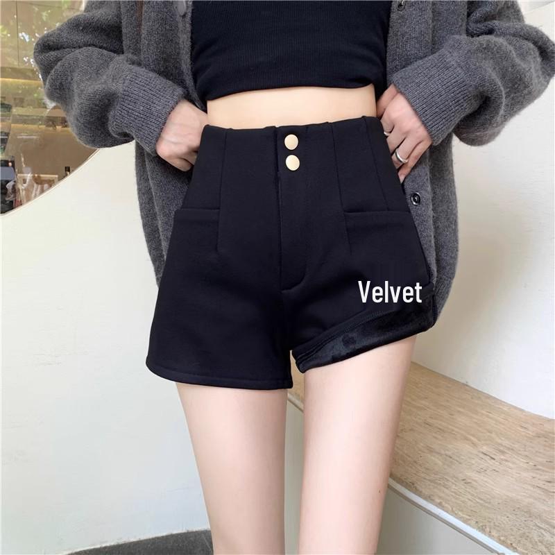 Autumn/Winter 2025 Women s Black Fleece-Lined High Waist A-Line Wide Leg Casual Petite Shorts M
Autumn/Winter 2025 Women s Black Fleece-Lined High Waist A-Line Wide Leg Casual Petite Shorts M