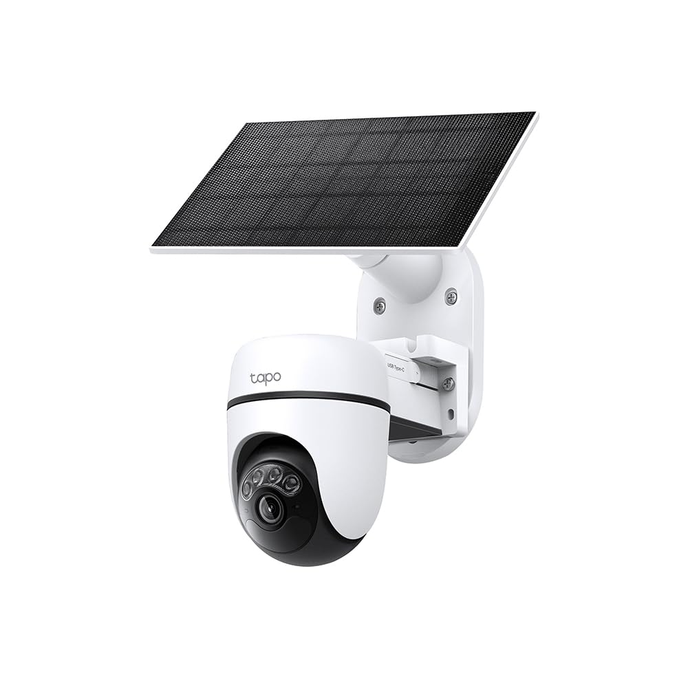 Tapo TC90 Outdoor Security Camera Solar Power 2K 3MP Pan/Tilt AI Detection Full Color Night Vision IP65 Waterproof Dustproof Two-Way Audio Alexa
Tapo TC90 Outdoor Security Camera Solar Power 2K 3MP Pan/Tilt AI Detection Full Color Night Vision IP65 Waterproof Dustproof Two-Way Audio Alexa