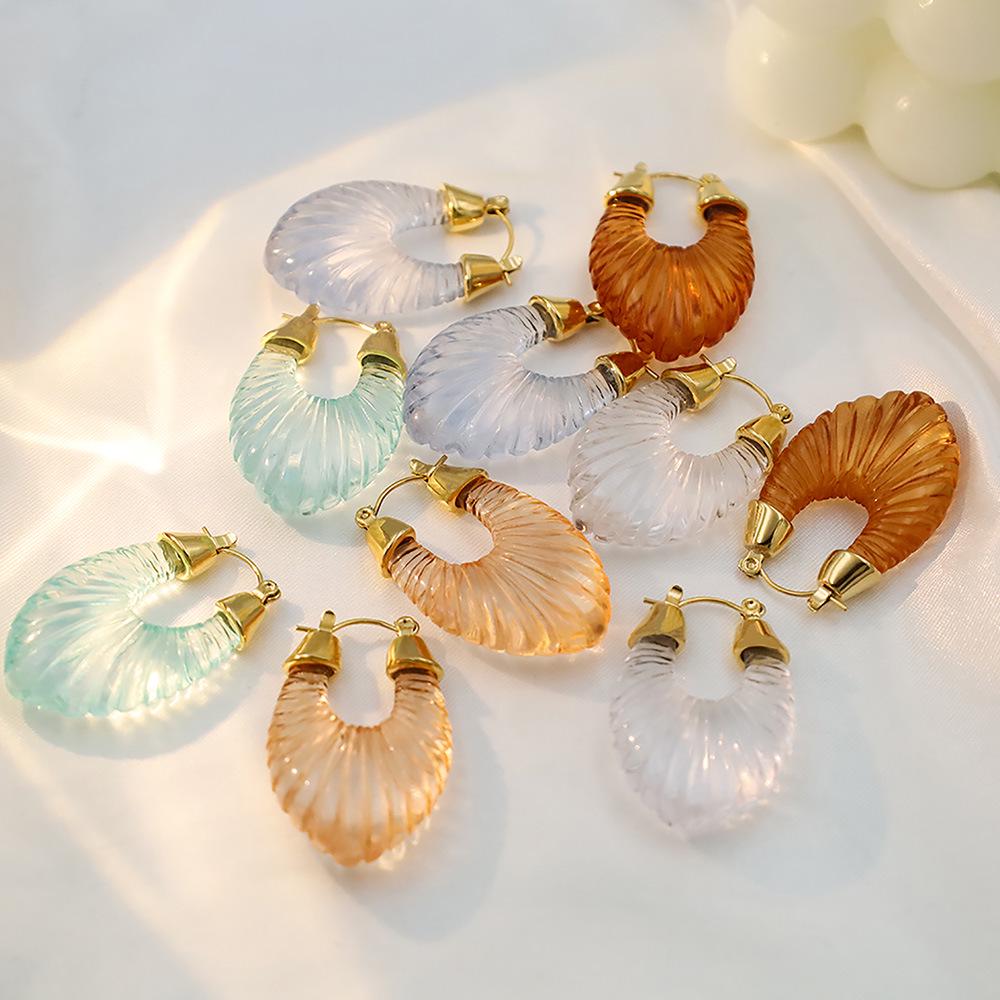 Cross-Border Exclusive Retro V-Shaped Colorful Transparent Resin Earrings светло-оранжевый
Cross-Border Exclusive Retro V-Shaped Colorful Transparent Resin Earrings светло-оранжевый
