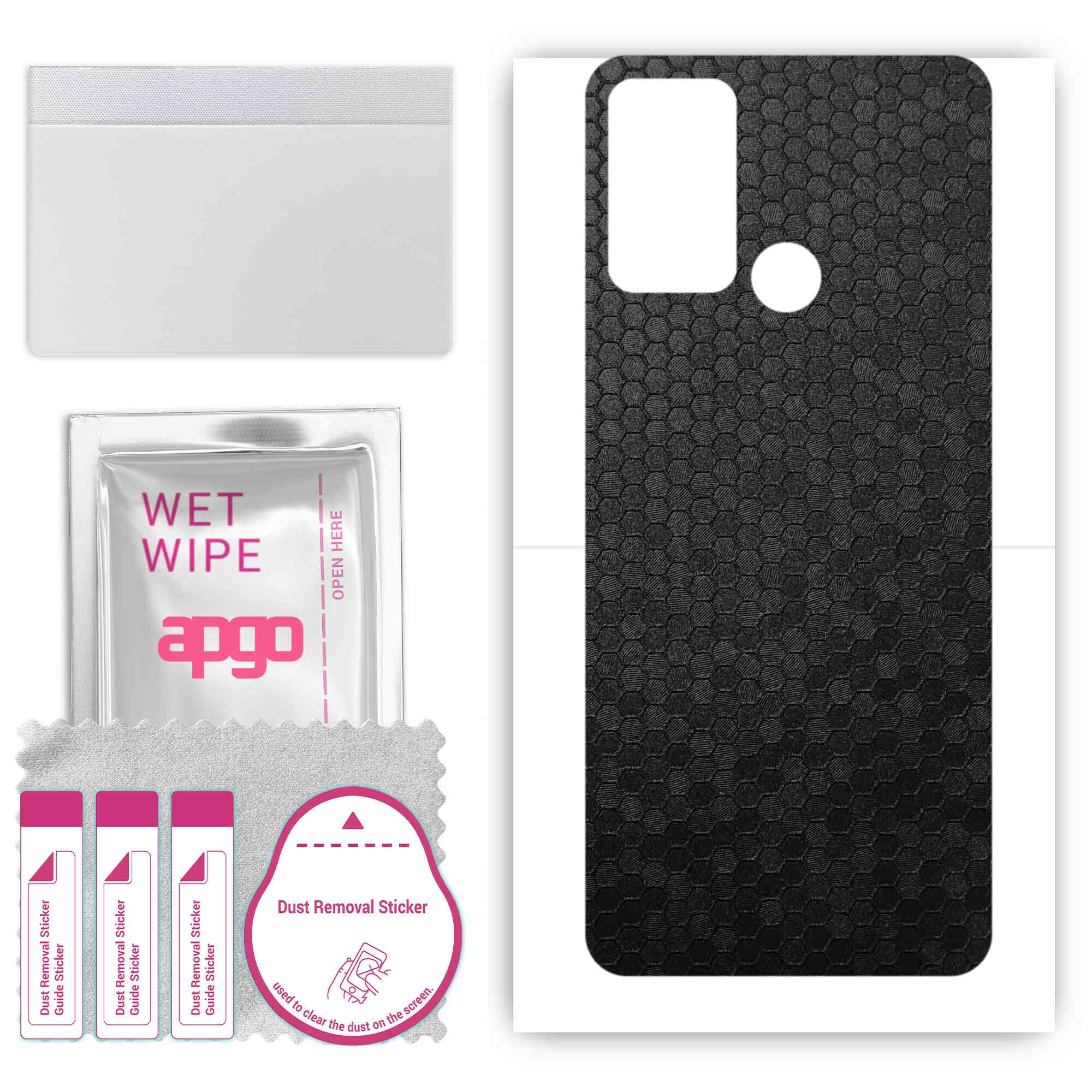apgo Protective Skin Sticker for the back compatible with ZTE Optus X Tap 2, Wrap Film, Foil, Vinyl - Pattern Black Honeycomb
apgo Protective Skin Sticker for the back compatible with ZTE Optus X Tap 2, Wrap Film, Foil, Vinyl - Pattern Black Honeycomb