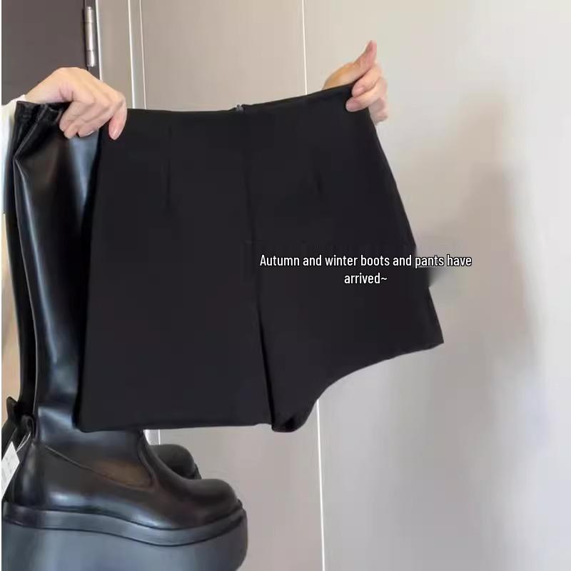 Women s Black High-Waist A-Line Petite Bootcut Shorts with Plus Velvet - 2024 Autumn/Winter Collection. 2XL
Women s Black High-Waist A-Line Petite Bootcut Shorts with Plus Velvet - 2024 Autumn/Winter Collection. 2XL