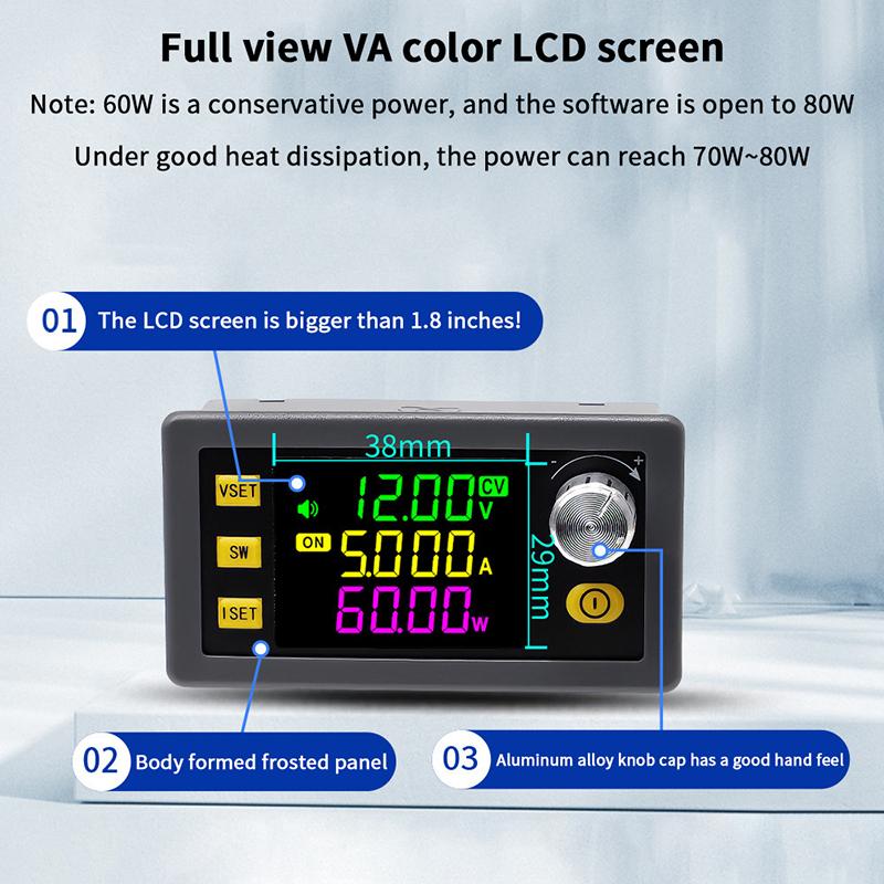 Sk60 Підвищувальний перетворювач постійного струму Cnc Регульований стабілізований лабораторний блок живлення Постійна напруга струм Модуль сонячної зарядки
Sk60 Підвищувальний перетворювач постійного струму Cnc Регульований стабілізований лабораторний блок живлення Постійна напруга струм Модуль сонячної зарядки