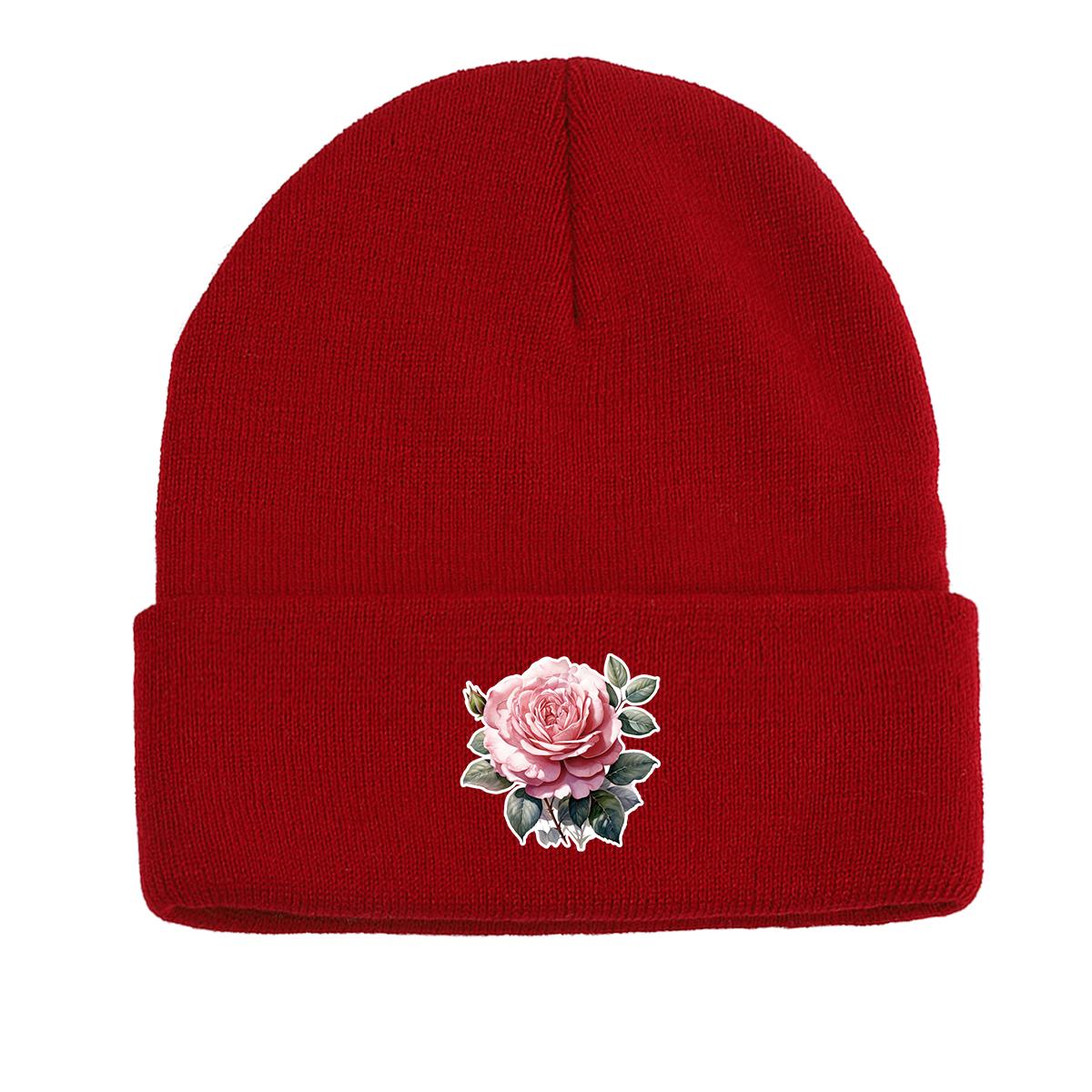 Lifelike Flower Warm Knitted Cap Beanie, Skull Cap Elastic Cozy Hip Hop Pompom Beanies Knitted Hat Beanie as the picture вино красного
Lifelike Flower Warm Knitted Cap Beanie, Skull Cap Elastic Cozy Hip Hop Pompom Beanies Knitted Hat Beanie as the picture вино красного