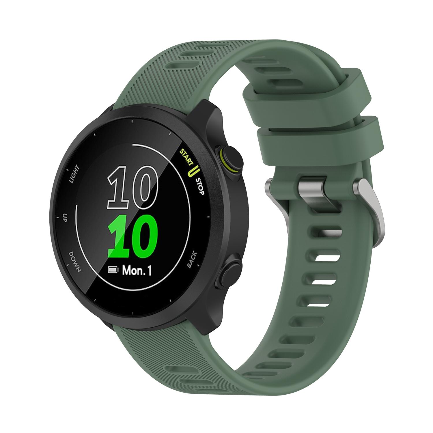 20mm Twill Texture Soft Adjustable Silicone Replacement Wrist Watch Band for Garmin Forerunner 158/Forerunner 55 Olive Green
20mm Twill Texture Soft Adjustable Silicone Replacement Wrist Watch Band for Garmin Forerunner 158/Forerunner 55 Olive Green