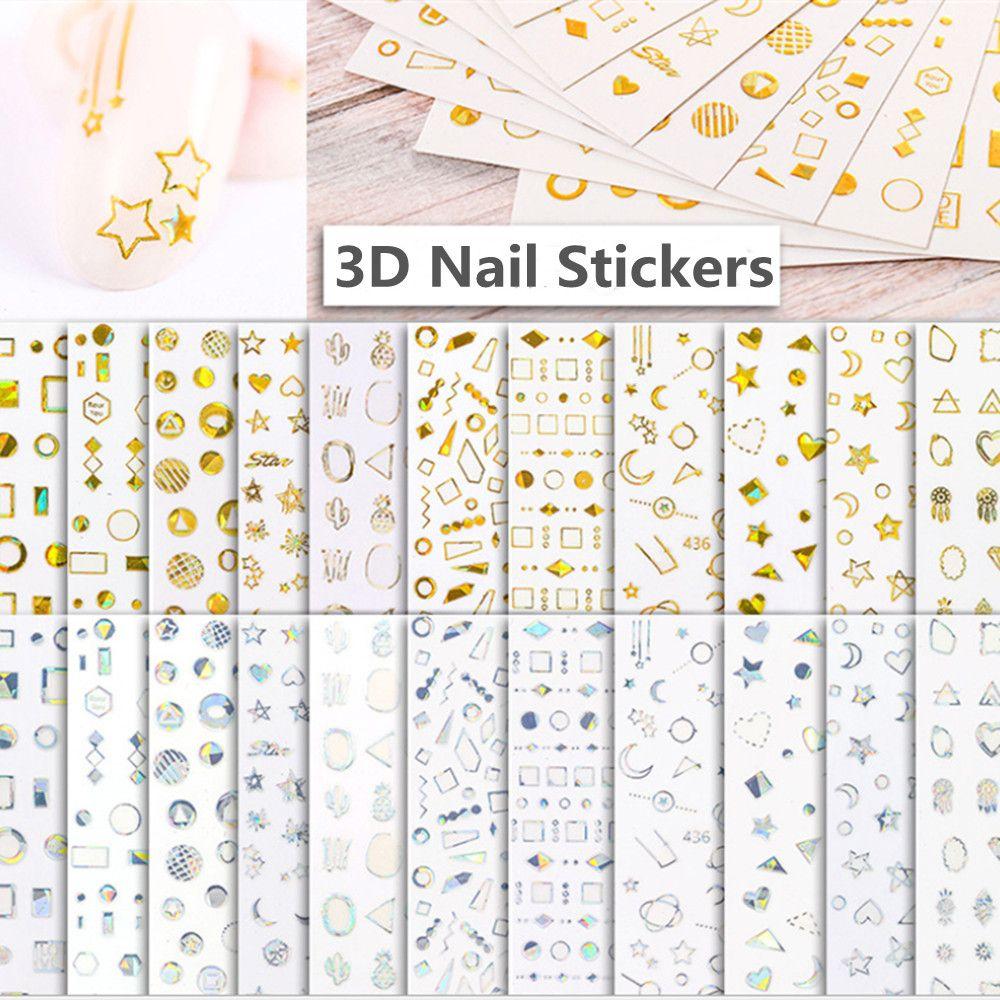 DIY Мода Женщины Девушки Маникюр 3D Наклейки Для Ногтей Золотой Серебряный Лазер Луна Звезда Дизайн
DIY Мода Женщины Девушки Маникюр 3D Наклейки Для Ногтей Золотой Серебряный Лазер Луна Звезда Дизайн