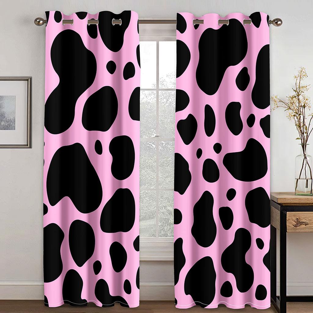 Black & White Cow Pattern Curtain Camouflage Pink Blue Applicable Living Room Bedroom Kitchen Balcony Window Decor 2 Panels 50W130H(CM)X2PCS&Hook
Black & White Cow Pattern Curtain Camouflage Pink Blue Applicable Living Room Bedroom Kitchen Balcony Window Decor 2 Panels 50W130H(CM)X2PCS&Hook