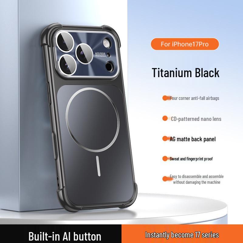 Square Anti-Drop iPhone 17 Pro Max Case - Frosted Magnetic Back, Full Coverage Protection for Apple 16. iPhone 15
Square Anti-Drop iPhone 17 Pro Max Case - Frosted Magnetic Back, Full Coverage Protection for Apple 16. iPhone 15