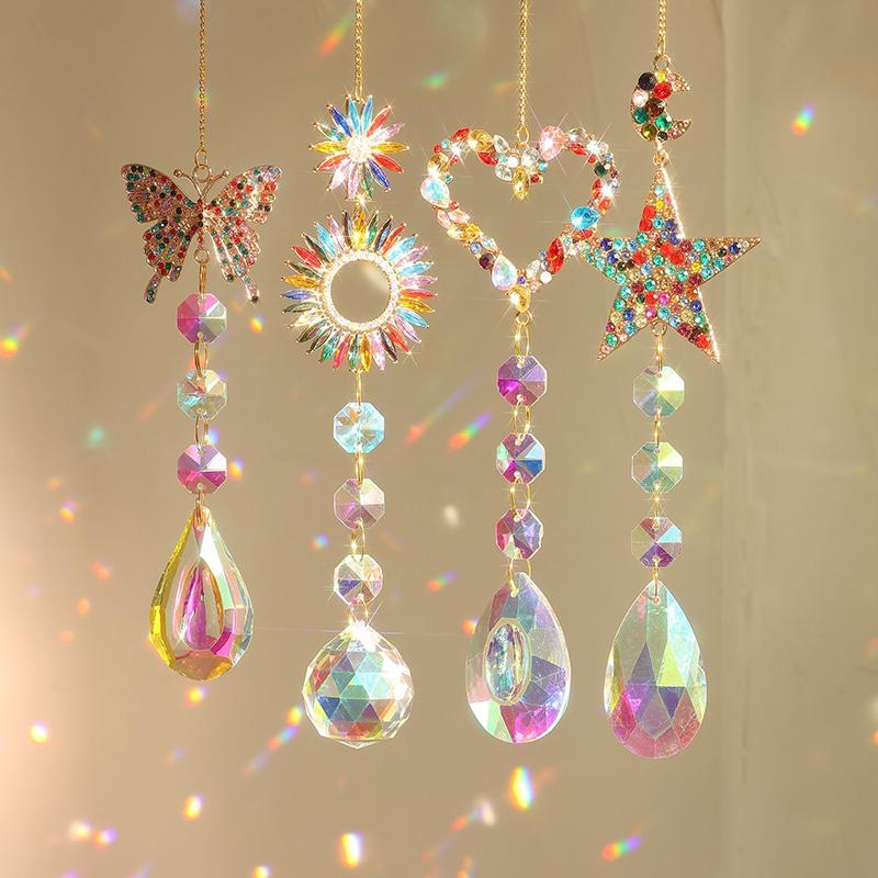 1PC Love Star Butterfly Sun Home Decor Colourful Diamonds Gorgeous Rainbow Pendant New Arrivals Suncatcher
1PC Love Star Butterfly Sun Home Decor Colourful Diamonds Gorgeous Rainbow Pendant New Arrivals Suncatcher