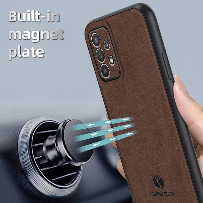 ANNYOJO For Samsung Galaxy A32 4G (EU Version) PU Leather+PC+TPU Phone Cover Magnetic Car Mount Mobile Case Coffee
ANNYOJO For Samsung Galaxy A32 4G (EU Version) PU Leather+PC+TPU Phone Cover Magnetic Car Mount Mobile Case Coffee