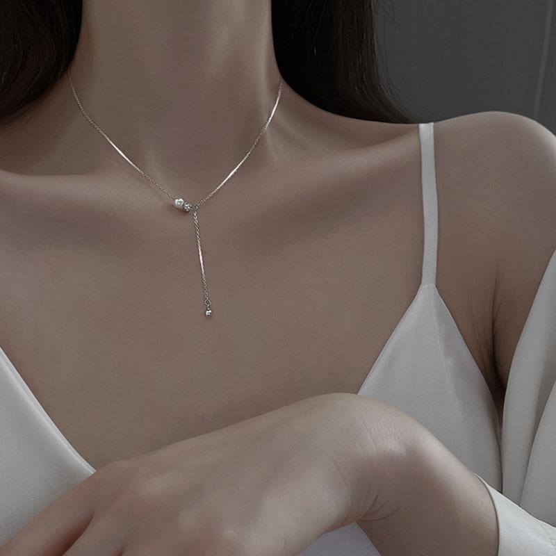 ANENJERY циркониевые бусины с кисточками, ожерелье для женщин, темпераментная цепочка на ключицу, свадебные украшения Length 45CM+5CM серебряный
ANENJERY циркониевые бусины с кисточками, ожерелье для женщин, темпераментная цепочка на ключицу, свадебные украшения Length 45CM+5CM серебряный