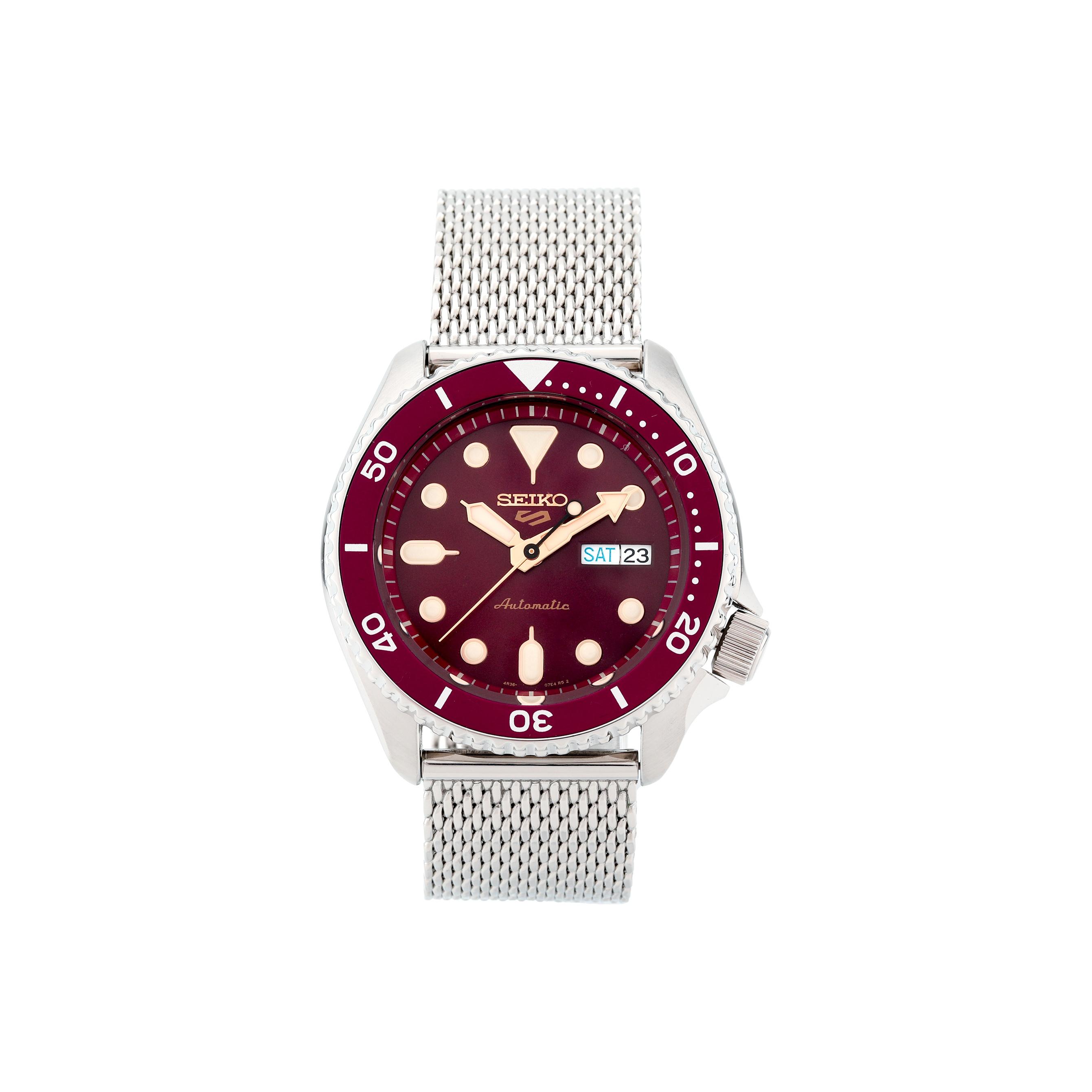 Seiko 5 Classic Can Series Mechanical Movement Stainless Steel Watch 42.5mm Red Dial Men watches SRPD69K1 Cocktail Red
Seiko 5 Classic Can Series Mechanical Movement Stainless Steel Watch 42.5mm Red Dial Men watches SRPD69K1 Cocktail Red