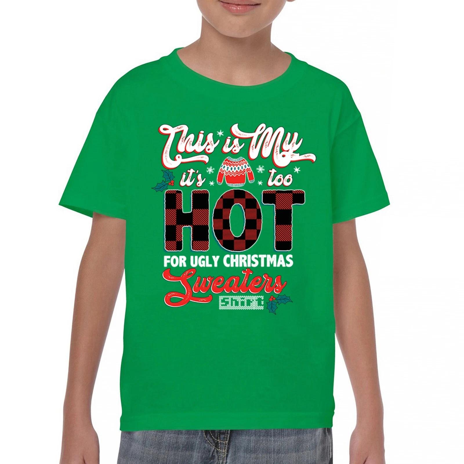 It s Too Hot For Ugly Christmas Sweaters Youth kids boys T-Shirt Funny Xmas Jolly Kids 160
It s Too Hot For Ugly Christmas Sweaters Youth kids boys T-Shirt Funny Xmas Jolly Kids 160