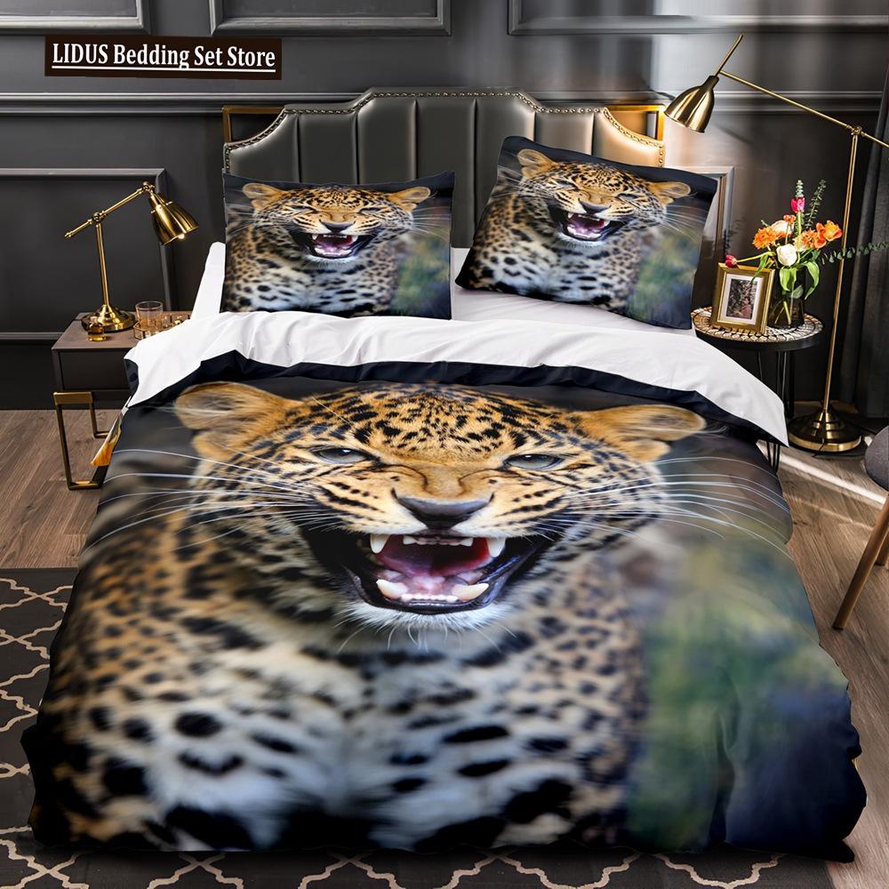 Wild Animal Duvet Cover Set King Queen Twin Full Size 3D Print Tiger Lion Leopard Beast Polyester Bedding Set For Kids Boys Teen EU single(135x200cm)
Wild Animal Duvet Cover Set King Queen Twin Full Size 3D Print Tiger Lion Leopard Beast Polyester Bedding Set For Kids Boys Teen EU single(135x200cm)
