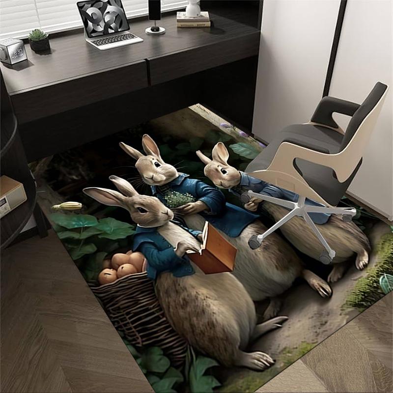 1PC Peter Rabbit Non-Slip Floor Carpet Compatible for Office&Living Room&Bedroom&Dining room - Flat - Weave Machine-S0376 60cm by 90cm
1PC Peter Rabbit Non-Slip Floor Carpet Compatible for Office&Living Room&Bedroom&Dining room - Flat - Weave Machine-S0376 60cm by 90cm