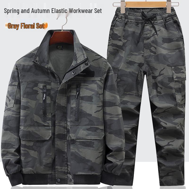 Unisex Camouflage Workwear Set: Durable, Heat-Resistant Cotton Thread for Outdoor, Welding, and Electrician Tasks 165 (suggested 100-110 jin)
Unisex Camouflage Workwear Set: Durable, Heat-Resistant Cotton Thread for Outdoor, Welding, and Electrician Tasks 165 (suggested 100-110 jin)
